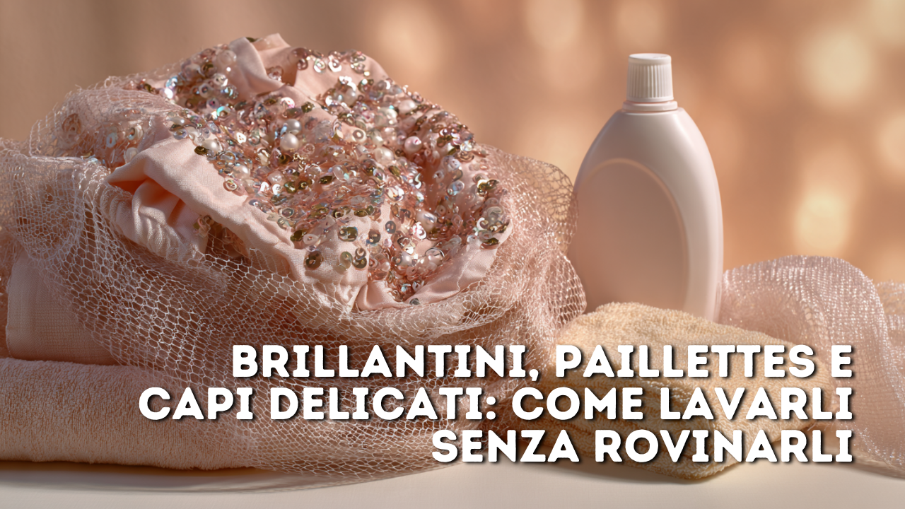 Brillantini, paillettes e capi delicati: come lavarli senza rovinarli
