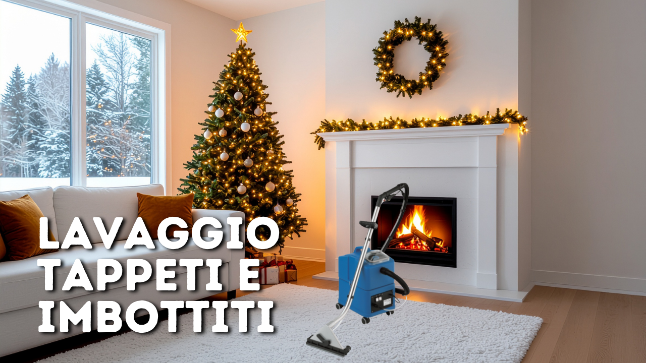 Sai che laviamo anche tappeti e imbottiti a domicilio?