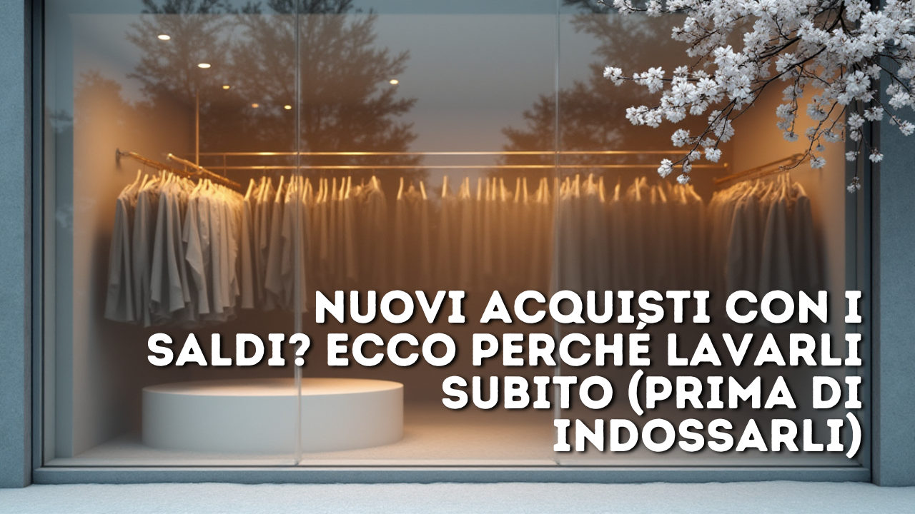 Nuovi acquisti con i saldi? Ecco perché lavarli subito (prima di indossarli)